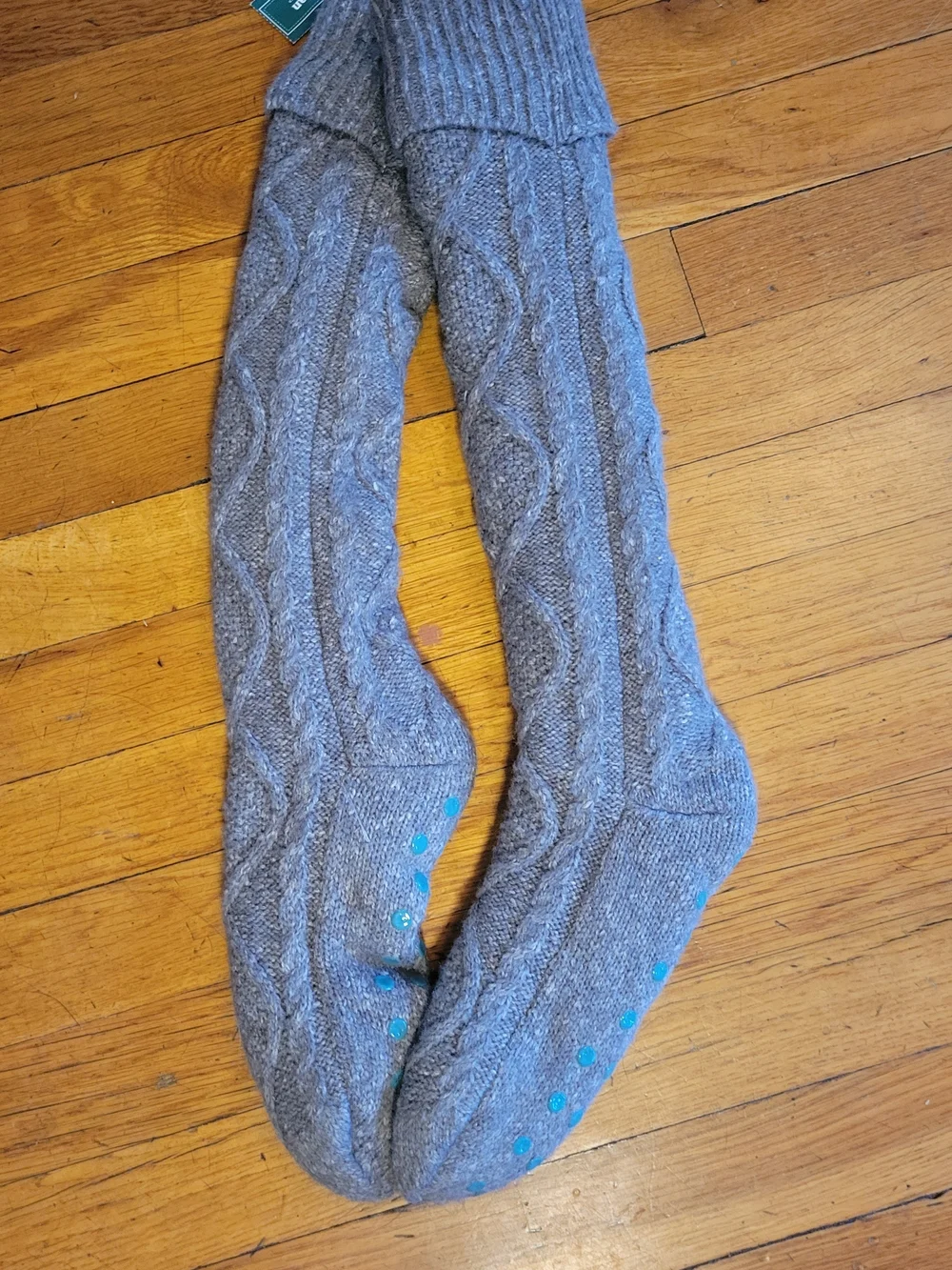 LL Bean Fire Side Lined Gripper Socks